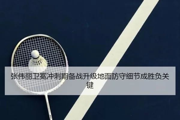 张伟丽卫冕冲刺期备战升级地面防守细节成胜负关键